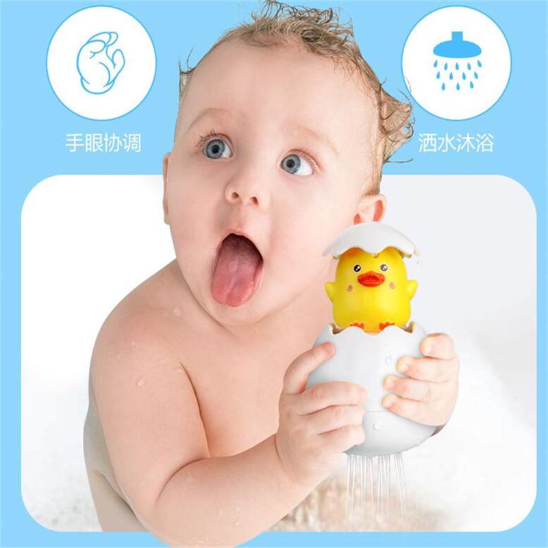 Baby Bathing Toy Cute Duck Penguin Egg Water Spray Sprinkler Bathroom Shower Swimming Water Toys