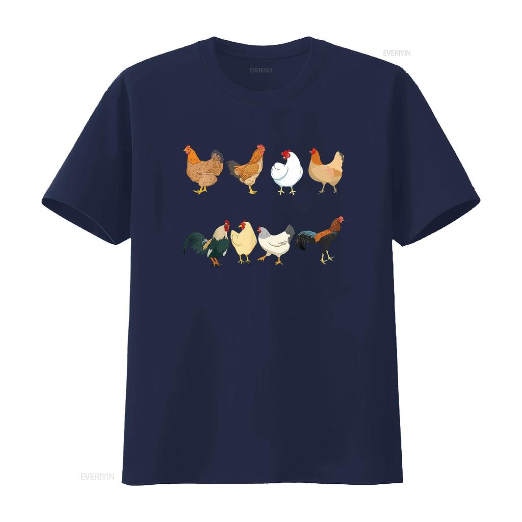 T-shirt Poulets Amateurs de Poulets Propriétaires Éleveurs s vintage Lavé mode Haut Pour le Quotidien Élégant homme Confortable