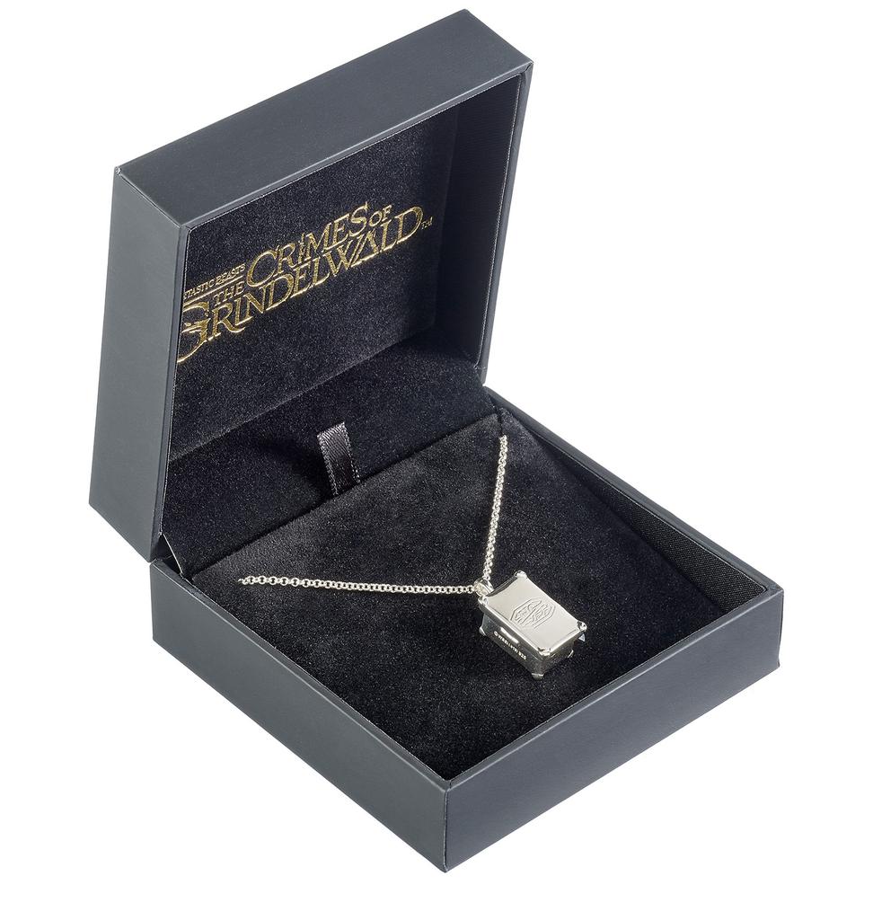 Fantastic beasts sterling silver Newts case locket with Nifler Pendant
