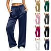 Women's Casual Loose Fit Color Wide Leg Pants for Everyday Wear