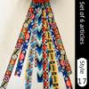 Kids Roller Skating Balance Car Ski Helmet Ribbon Self-Made Kids Balance Bike Stylish Decorative Doll Ribbon Dirty Braid