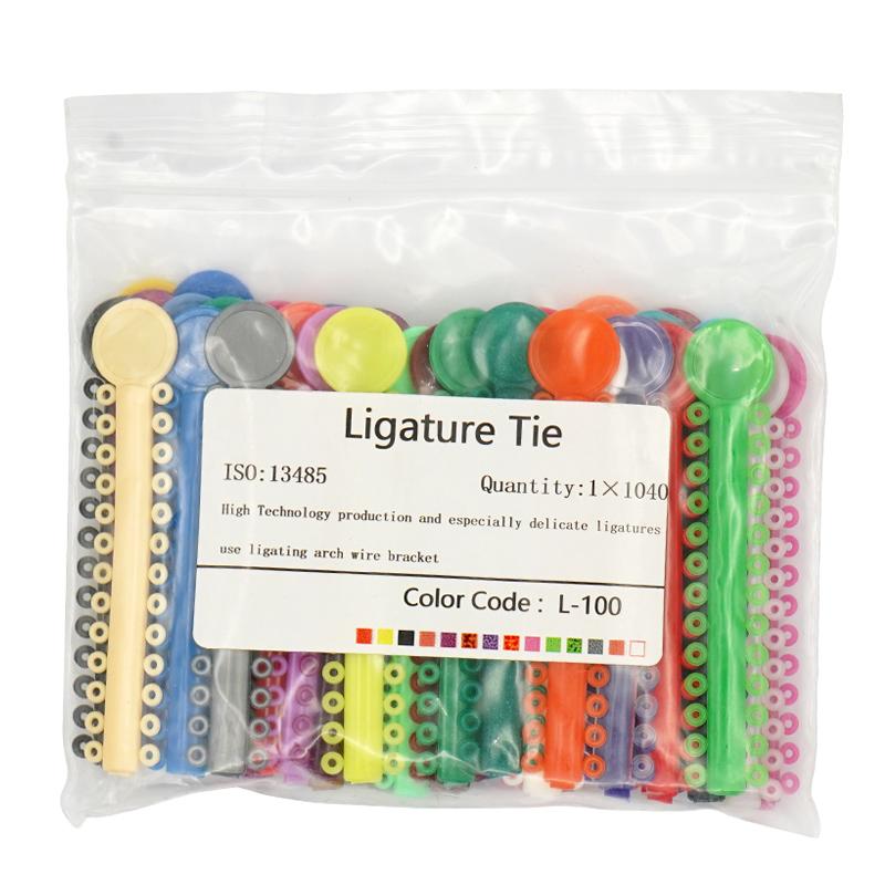 

1040Pcs 40Ties/Set Dental Orthodontic Elastic Ligature Ties Bands For Dentist Braces Treatment Material
