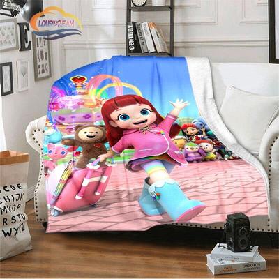3D-Zeichentrickserie Rainbow Ruby Kinderdecke Lulu und Bär niedliche Decke Intelligenz- und Abenteuerdecke Animationsdecke