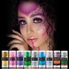 9 Colors Party Glitter Stick, Rotating Mermaid Face Glitter Stick, Rainbow Glitter for Face/Body/Hair/Eye, Washable Glitter-16g