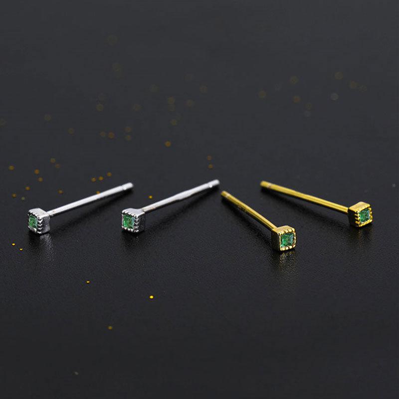 All-match Earrings New Year's Trendy Earrings Are Small and Fresh Inlaid with Temperament Earrings Simple for Women