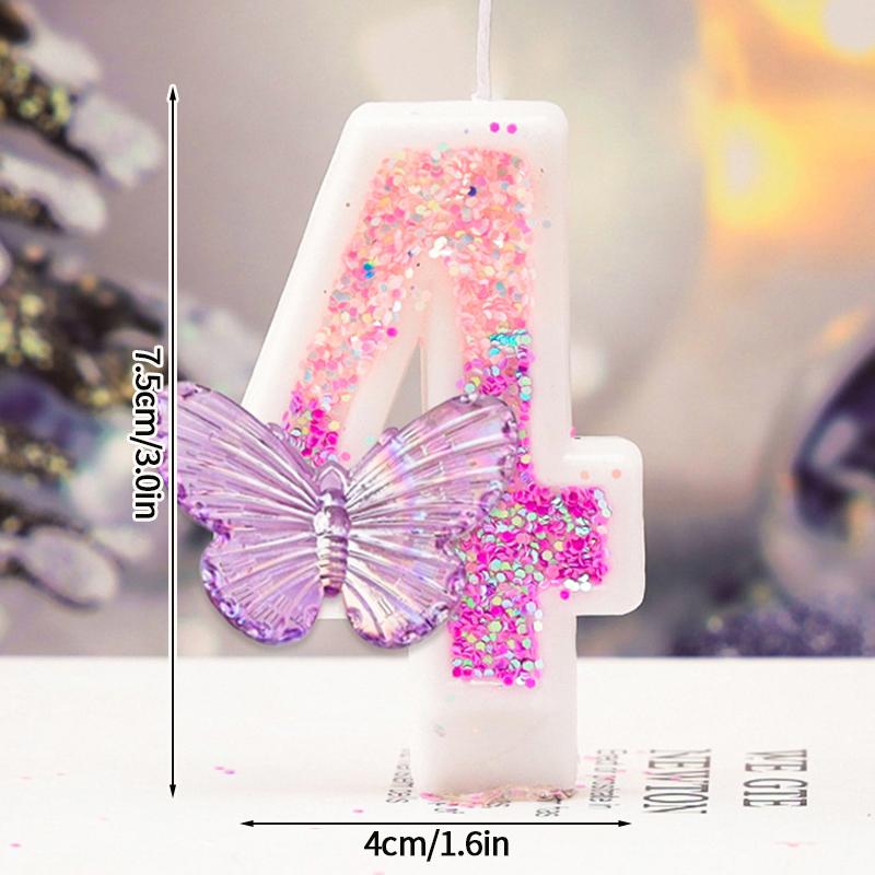 3D Number Cake Decorating Candle Birthday Candles Multicolor Cake Topper Baby Shower Party 1st Dessert Decor for Any Celebration