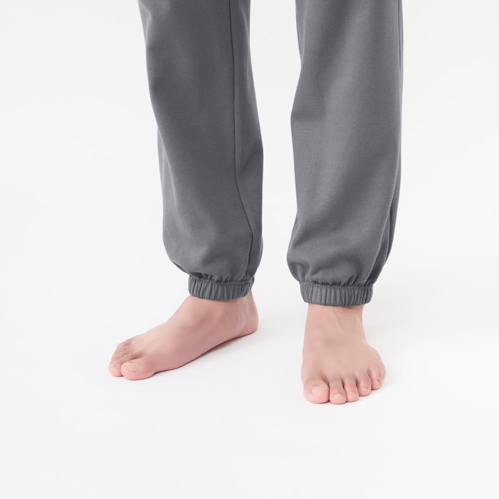 Gunze CI Comme CA Long Sleeve and Brushed Men's Pajamas, Pants, Fleece, Blue-Grey (MH6553)