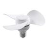Mini Fan 5W E27 Ceiling Fan Silent Air Circulation Low Noise Energy Saving Indoor Cooling Fan for Bedroom Study Small Spaces