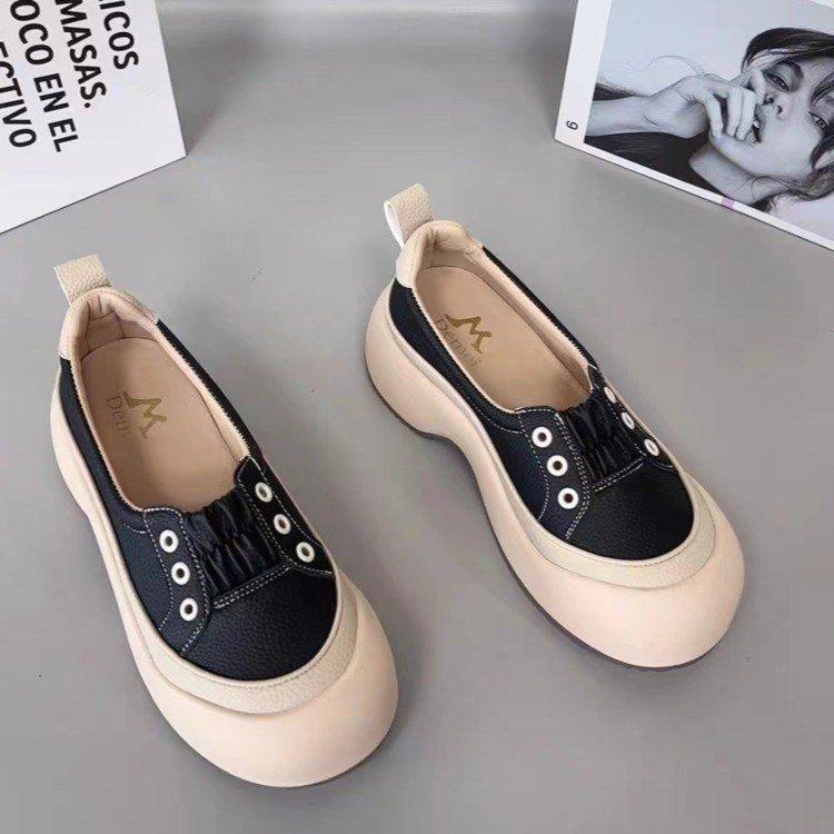 Summer thick-soled heightening bag head sandals women's 2025 new versatile hollow breathable muffin sports and leisure single shoes women
