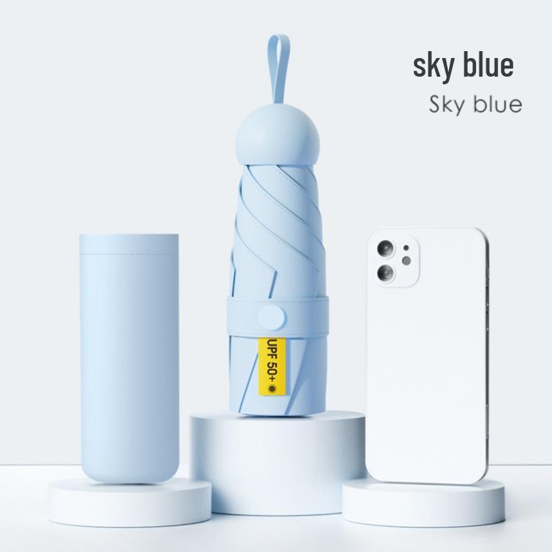 

Компактный складной зонт двойного назначения с защитой от УФ-лучей для женщин и мужчин - Солнечный и дождливый