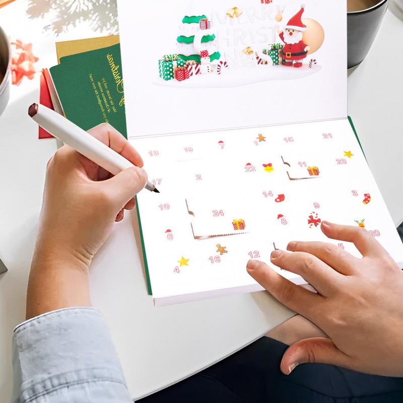 2024 Christmas 24 Day Christmas Countdown Christmas Advent Calendar Children's Bracelet Charm Set Gift Decoration