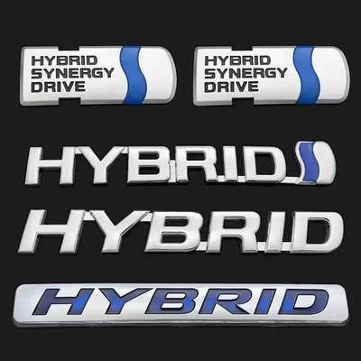 1Pc 3D Metal Emblem For Toyota Camry Hybrid Car Logo HYBRID Car Sticker Word Logo Rear Tail Modification Sticker Car Accessories