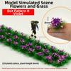 30pcs/set Plastic Simulated Flower Clusters 10~15mm*8mm Landscape Wargame Grass Tufts