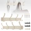 Aluminum 2pcs 10 Inch Arc Coat Rack 4 Hooks Each Wall Mount Heavy Duty Universal Space Saving