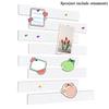 8Pcs Felt Pin Board Bar Strips Self-Adhesive Lightweight Bulletin Board Strips For Memo Schedule Photo Display Wall Decoration