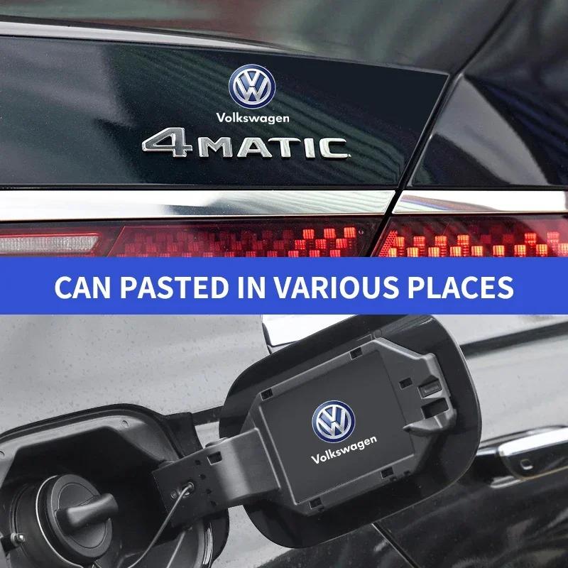 For VW 80% New Car Metal Emblem Wiper Stickers Reflective Decor Decals For Volkswagen GOLF 5 Tiguan Polo Golf 6 Golf 7 Jett