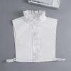 Formal False Collar Women Embroidery Faux Col Half Shirt Blouse Fake Collars Sweater Shirt Detachable Collars Accessories