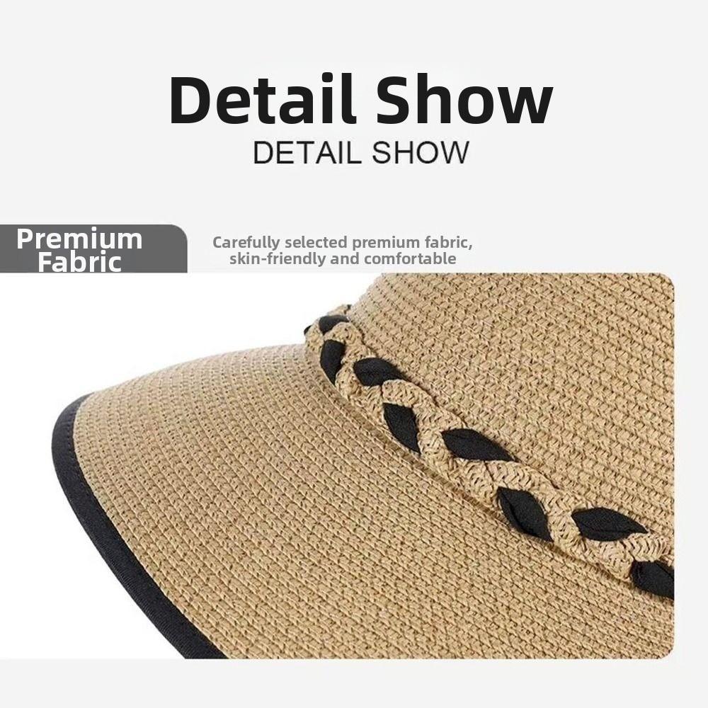 Wide Brim Sun Hat Multicolor Face Covering Cap Portable Sun Visor Hat  Beach Trip