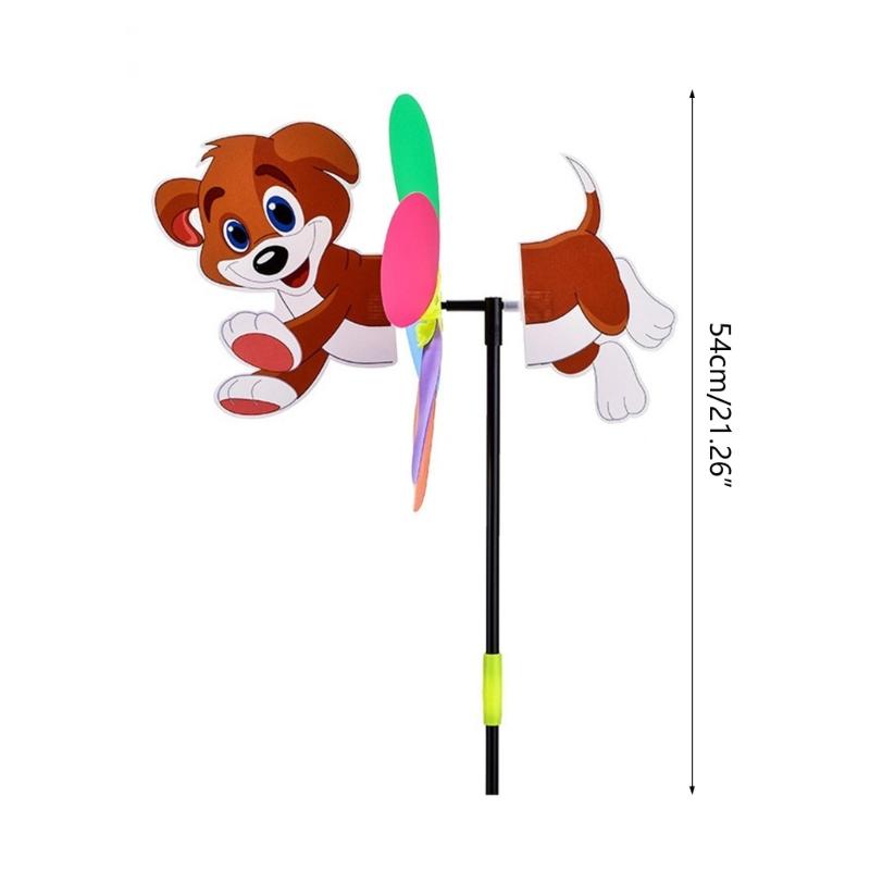 Garden Pinwheels Whirligigs Wind Spinners Windmill Toy for Kid Yard Lawn Decorations 3D Animal Decorative Garden Stakes