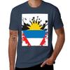 Antigua And Barbuda National Flag Splash Tshirt Lightweight Cooling Short Sleeve Tee Tshirt