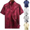 Männer Hemd Anti Pilling Neujahr Tragen Retro Chinesischen Jacquard Tang Anzug Top