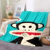 P-Paul Frank Flanell Wohnzimmer, Schlafzimmer, Schlafsofa, Picknick für Kinder, Wärme, Komfort, tragbare Decke, Geburtstagsgeschenk r2