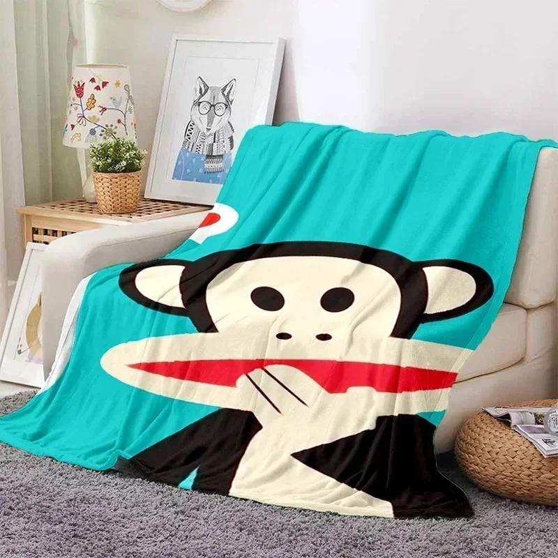 P-Paul Frank Flanell Wohnzimmer, Schlafzimmer, Schlafsofa, Picknick für Kinder, Wärme, Komfort, tragbare Decke, Geburtstagsgeschenk r2