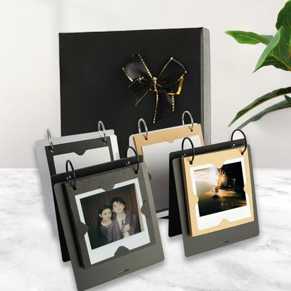 Frosted Kraft Paper Instant Camera Album 3 Inch Photo Portable Photo Display Stand for Fujifilm Instax Mini SQ/ GO