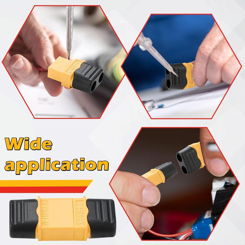 1-40PCS XT60 Battery Connector Male & Female Bullet Connector Plugs with Sheath Housing for RC Battery Motor FPV XT-60 Adapter