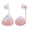 Table Night Light Cute Cat Shape 3 Brightness Eye Care Animal Bedside Lamp for Bedroom Pink
