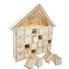 Xmas Countdown Christmas Decoration with Drawers & LED Lights Gift for Adult Kid