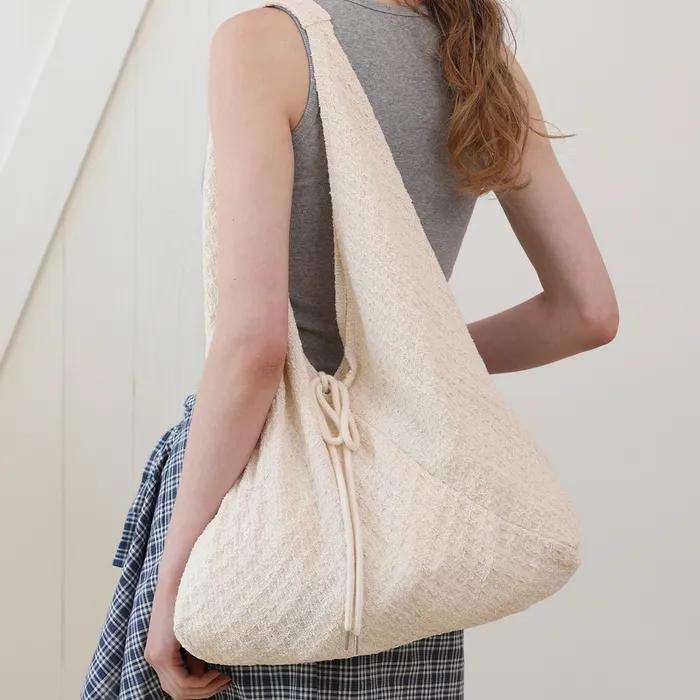 Jeanne Summer Cotton Shoulder Bag_Beige