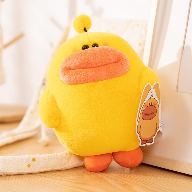 

New cute duck and duck plush toy small pendant cute big mouth little yellow duck grab machine doll girl gift 10cm 0.06kg жёлтый