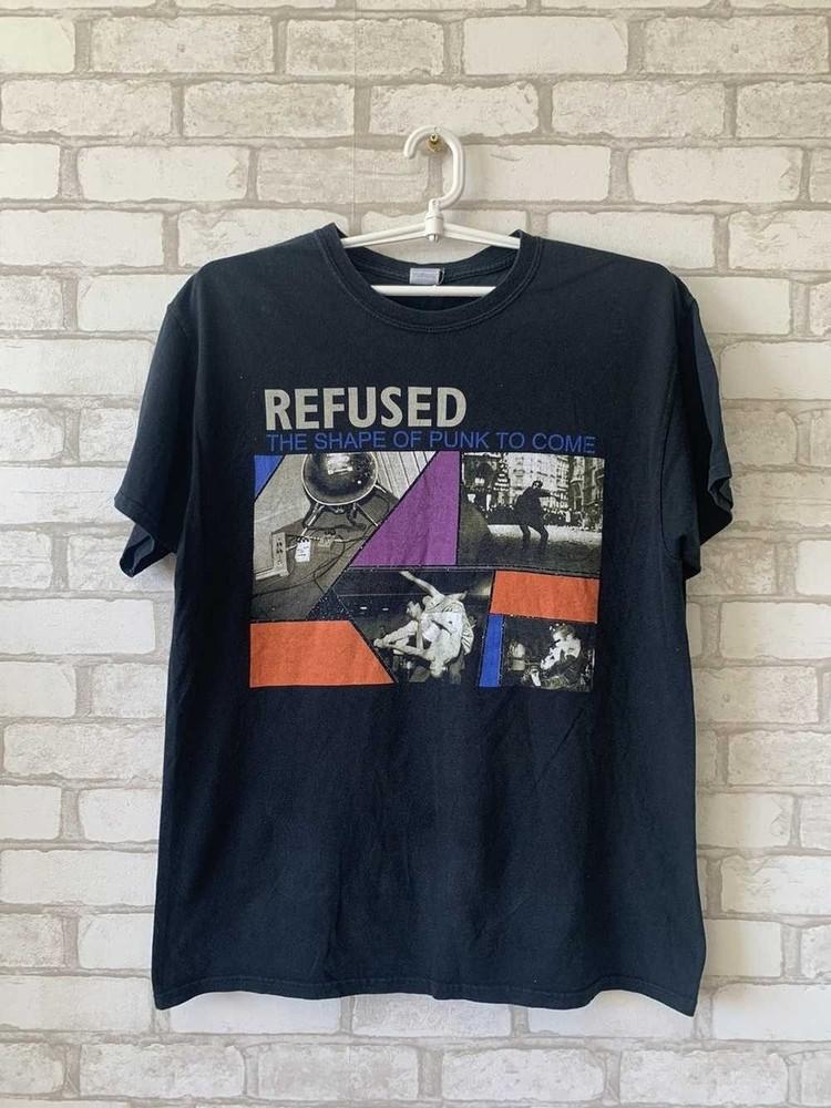 Vtg Refused Band shape of punk to Come Shirt Unisex Concert S to 5XL SG526 Unisex T-Shirt XL