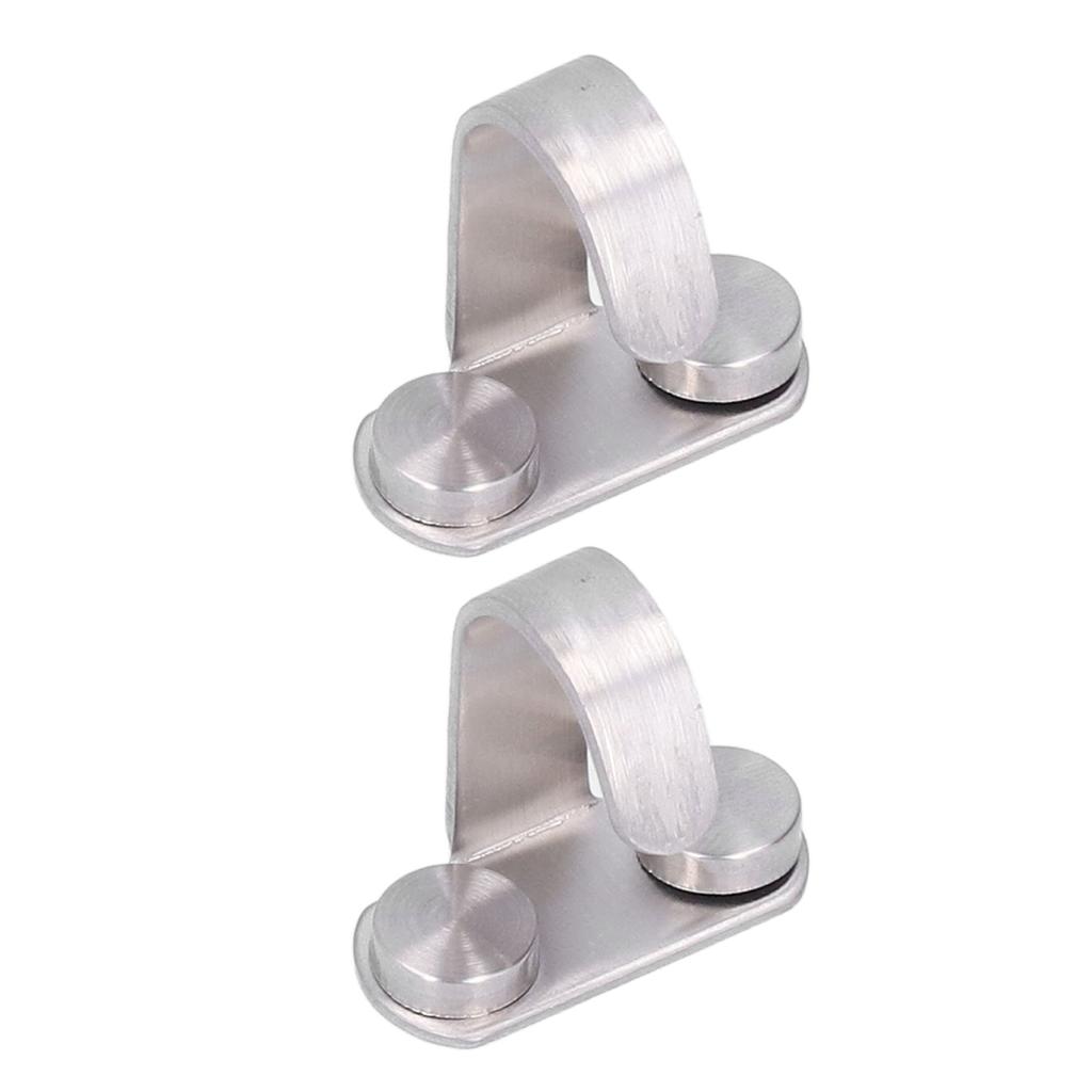 2pcs Stainless Steel Hooks Clothes Hat Hanging Hanger Storage Organizer for RV Bathroom