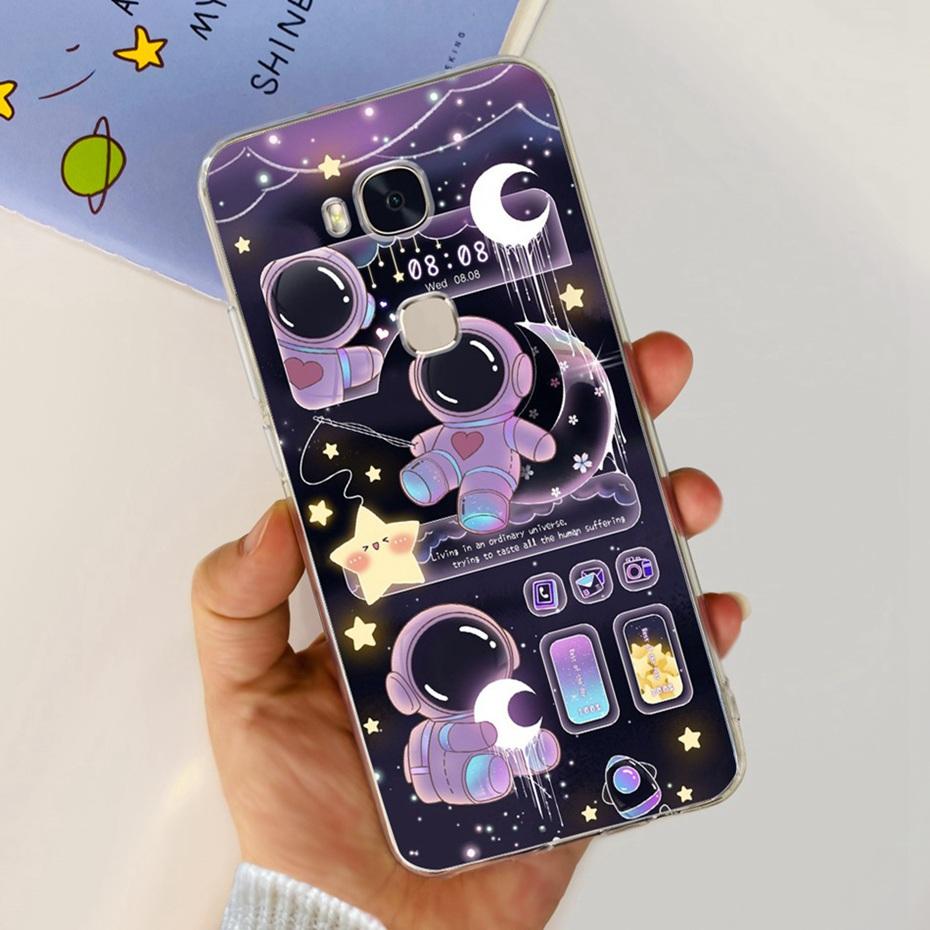 Lovely Printing Case For Huawei GR5 KII-L22 KII-L21 / GR5 2017 BLN-L21 BLN-L22 Soft Silicone TPU Back Cover Phone Cases