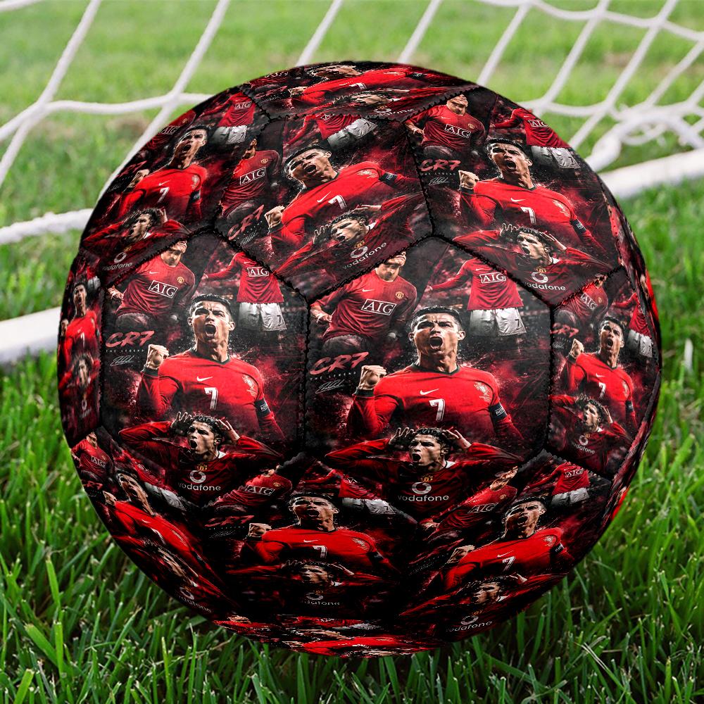 Man United Soccer Action Size 5 Soccer Balls, Anti-Slip, Protective Football, Outdoor Sport, a Unique Gift Suitable for him/her, Birthdays