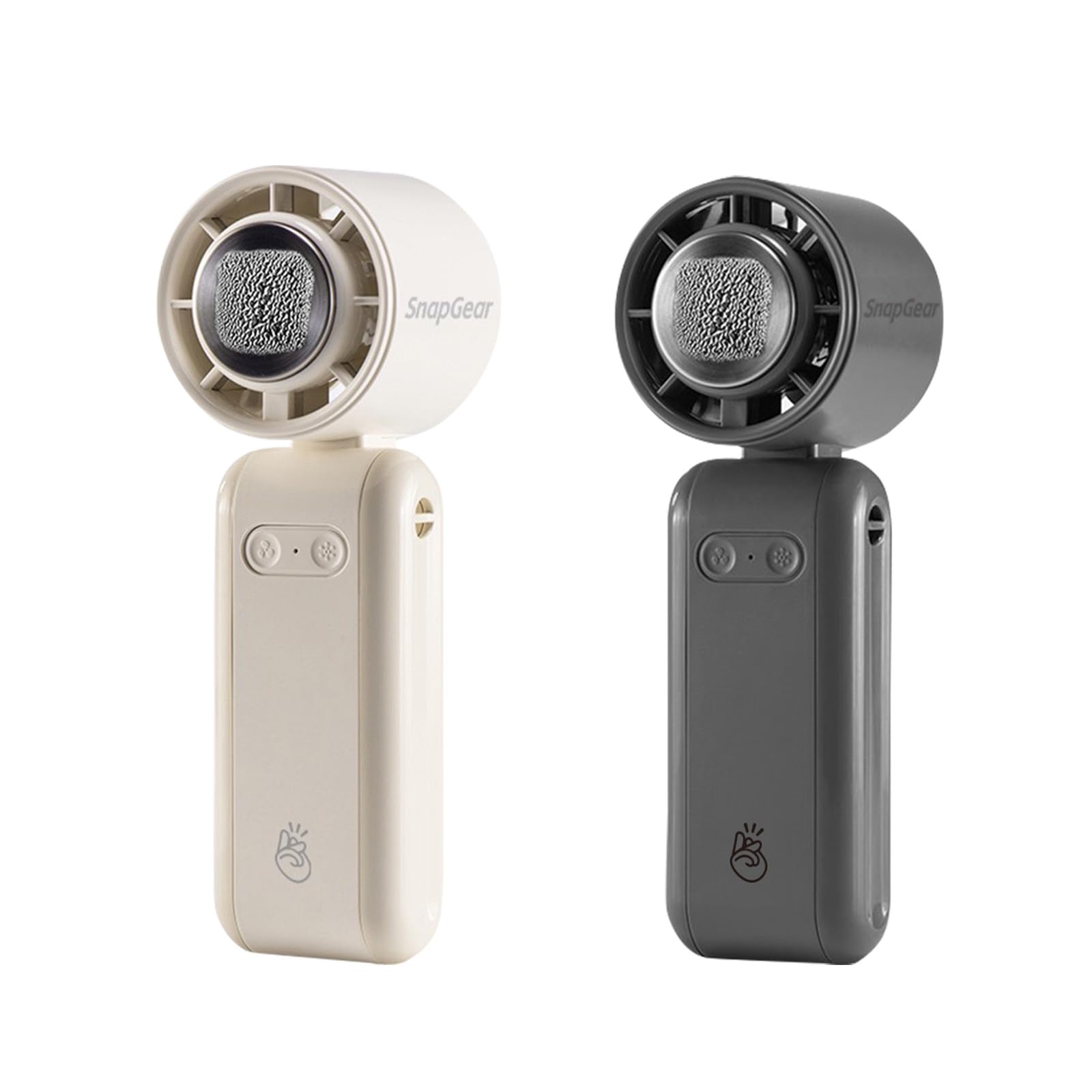 

Snapgear Chill Cooling Handheld and Desktop Portable Fan with Semiconductor Cooling 11 Hours of Continuous 3600mAh 5 Airflow Perfect for Outdoor and білий