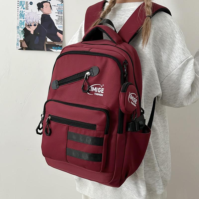 Backpack Women's Large Capacity School Bag College Travel Multi-compartment School Bag