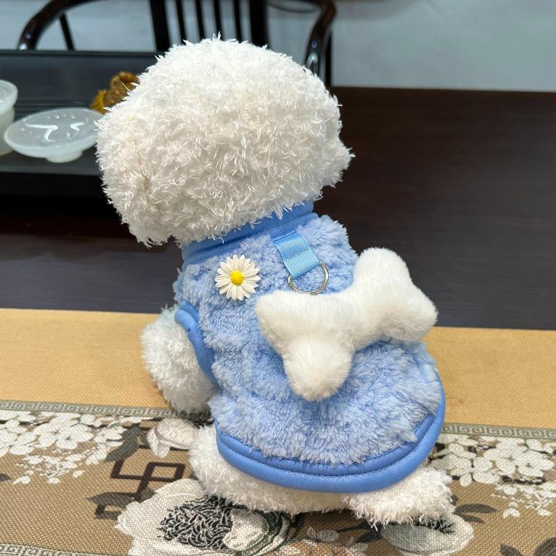 Ropa para perro gato chaleco de invierno ropa para mascotas cálida linda caricatura Oso Grande títere de peluche ropa para mascotas