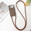 Crossbody Detachable Lanyard Shoulder Strap Cards Solt Phone Case for iPhone 17 Pro Max 16 Plus 15 14 13 12 Soft Silicone Cover