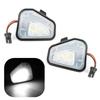 2x White LED Under Side Mirror Puddle Light Lamp For VW Volkswagen Jetta 10-15/EOS 09-11/Passat B7 2010~/CC 09-12/Scirocco 09-14
