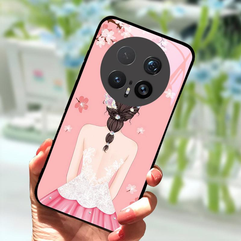 Case For Honor Magic 8 Pro 7 7Pro 6 Lite 5G Luxury Tempered Glass Back Cover For Magic7 6Pro Stylish Shell Bumper Magic8Pro Capa