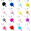 6Pcs Bead Ballpoint Pen Plush Ball Ballpoint Pen Write Smoothly Novelty Writing Pen for Student Kid Game Reward
