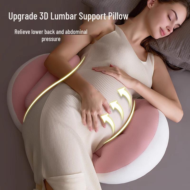 U-shaped Maternity Pillow for Back, Side, and Abdominal Support