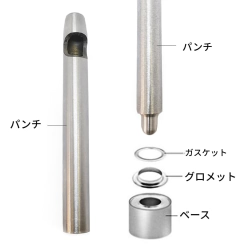 400-Piece 3mm Plated Copper Metal Grommet Kit with Storage Box for Clothing Repair