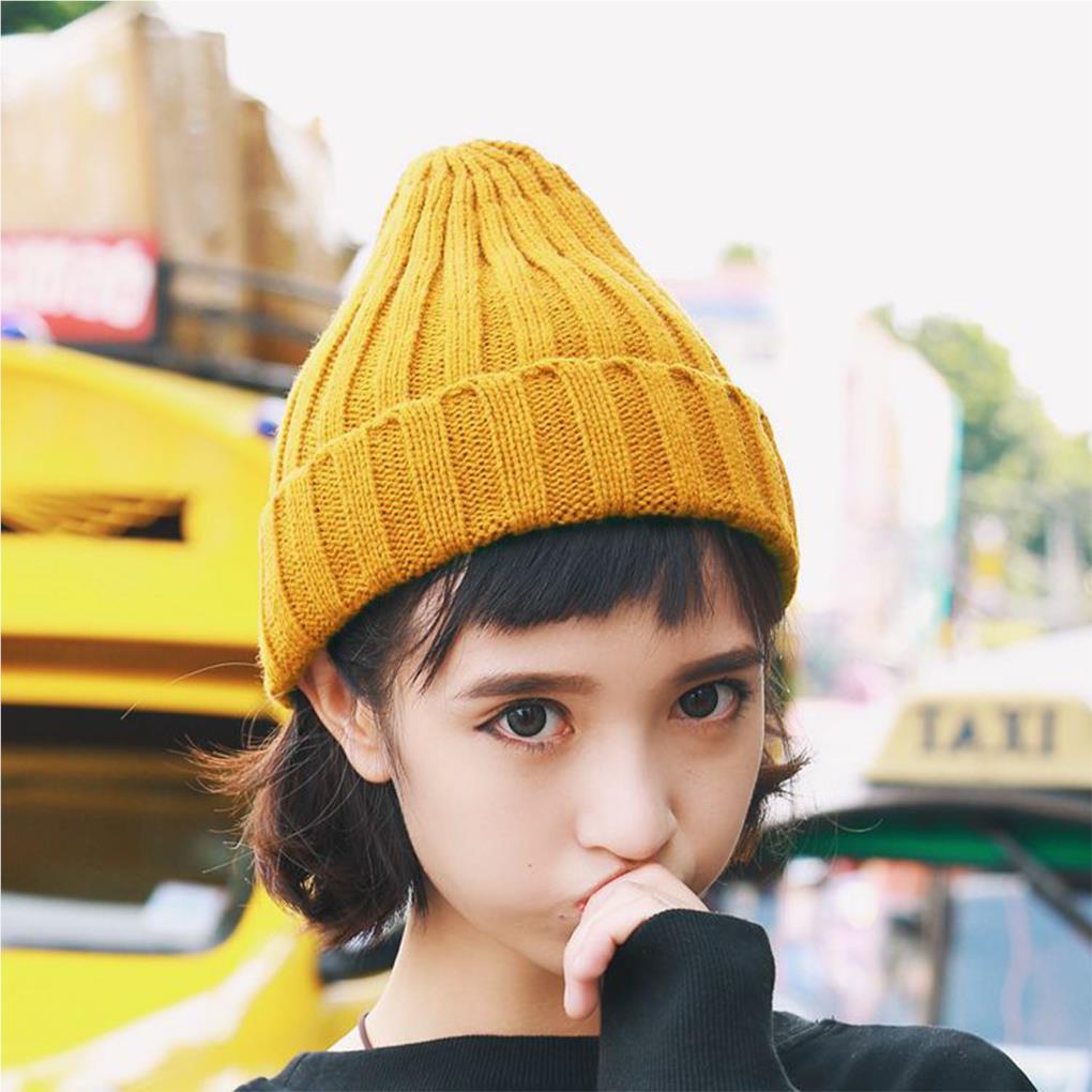 New Winter Hat Women Knitted Hat Warm Soft Trendy Hat Style Wool Beanie Elegant All\-match Hat