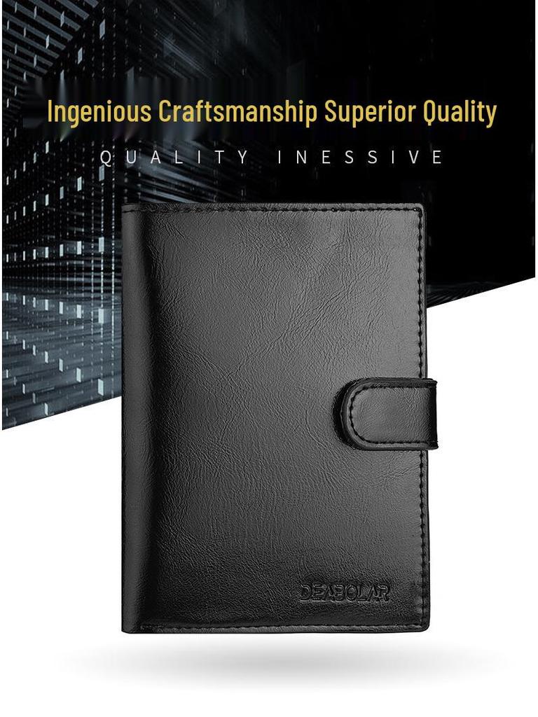 Retro Multifunctional Passport Holder with Zipper - Multi-Card Slots for ID, Credit Cards, and Boarding Passes