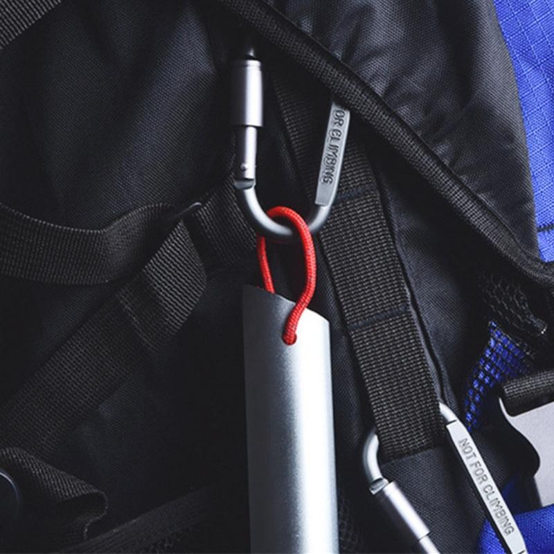 Robuster Twistlock D-Form Schnalle Felskletterkarabiner Ersatz Aluminiumlegierung Bergsteiger D-Ring Clip