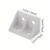 Translucent Plastic Corner Codes: Right Angle Decorative Pieces for Furniture Repair and Office Use